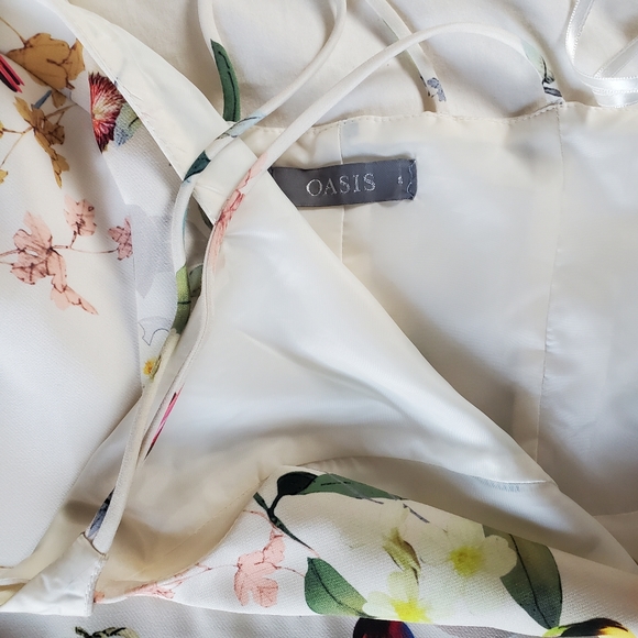 OASIS bird print midi pencil dress - Picture 4 of 7